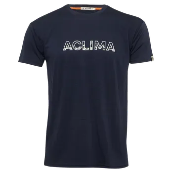 Pánské triko Aclima LightWool T-shirt LOGO 108154 Barva: oranžová, Velikost: XL