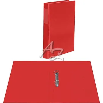 pořadač 2kroužek A4/20mm, PVC, potažený fólií, Červený