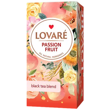 Čaj LOVARÉ Passion Fruit 24ks - černý čaj