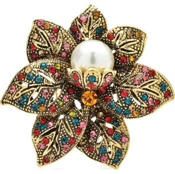 Brož B-TOP Vintage brož Zlatý Květ Typ: Typ 2