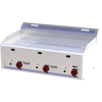 Kuchyňský gril Grilovací deska 97x48 plynová chromovaná kombinovaná bez podestavby | REDFOX - FTHRC 90 GL