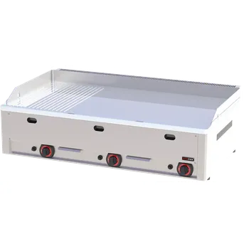 Kuchyňský gril Grilovací deska 97x48 plynová chromovaná kombinovaná stolní | REDFOX - FTHRC 90 G