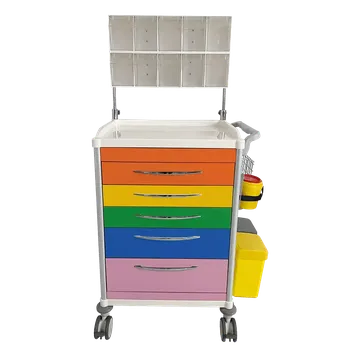 OVM - 03 vozík zdravotnický, oranžová/žlutá/zelená/modrá/růžová