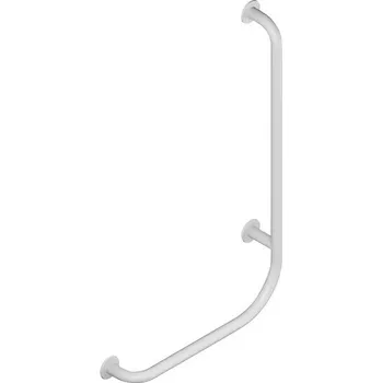 Dávkovač mýdla Madlo do sprchy, závěsné, pevné, levé, bílé Universum Pergamon H3897120000001