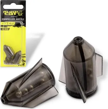 Umělá nástraha 2ks - Chrastítko Black Cat Propeller Rasseln 3,0cm Černá