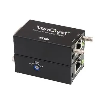 Hi-Fi komponenty ATEN Video extender VGA Mini + mono audio, 1920x1200 (30m)/1600x1200(100m)