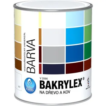 Lak na dřevo Bakrylex Univerzál mat V2066 barva na dřevo a kov 0240 hněď tmavá, 700 g