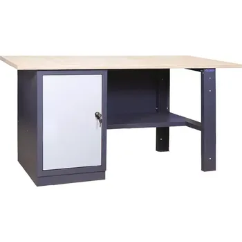 Dílenský stůl SDU 3 200/80 stůl s policí a skříňkou, spárovka s. 40 mm