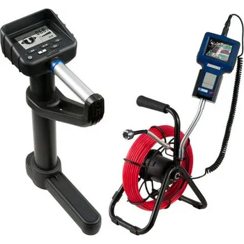 Boroskop PCE-VE 380N-LOC, pro stroje a zařízení, čelní kamera, Ø 28 mm, 30 m, 8 LED diod + lokátor