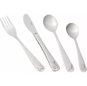 Příbor PROPER Dětský příbor set 4ks zvířátka