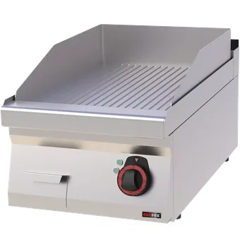 Kuchyňský gril Grilovací deska 40x51 elektrická rýhovaná bez podestavby 400 V | REDFOX - FTR 70/04 E