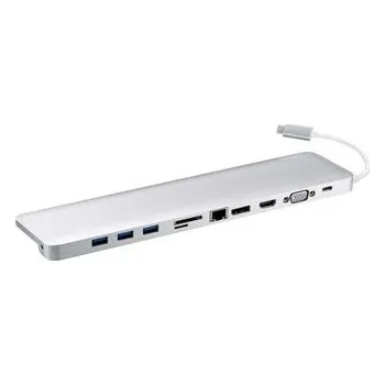 ATEN USB-C Multiportová dokovací stanice DP, HDMI, VGA, RJ45, Audio, čtečka, PD