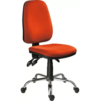 333 ASYN/CR židle kancelářská, koženka SK 4 - koženka oranžová