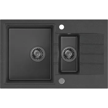 Granitový dřez Quadron Peter dřez graniteq 78x50 cm černá HCQP57850CZK