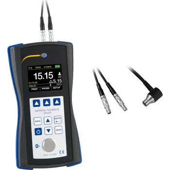 Měřič tloušťky laku Tloušťkoměr PCE-TG 300-NO7, do 200 mm, pro tenkostěnné / silně zakřivené trubky