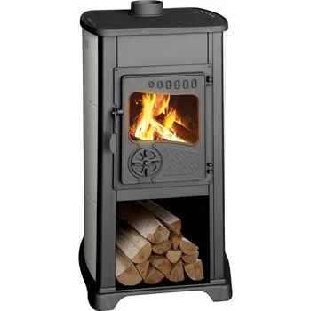 Krbová kamna STREND PRO Krbová kamna Bella Thalia, 5,4 kW, 120 mm, béžová, litina/šamot