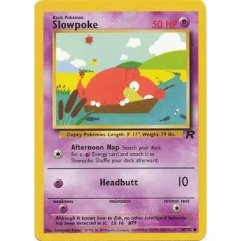 Karetní hra Pokémon TR 67/82 Slowpoke - Team Rocket Stav: Excellent