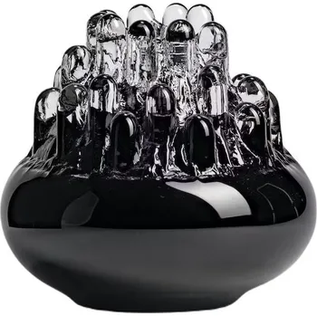 Svícen Kosta Boda, Stojan na čajovou svíčku Polar 33 cm černý - Formadore