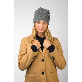 Pokrývka hlavy VFstyle Pletená čepice Elegant šedá melé