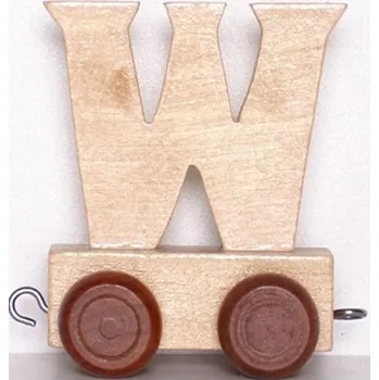 Dekorace do dětského pokoje Vagónek W hnědá kolečka