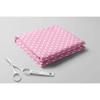 Fleece antipilling, Puntík velký Barva: Růžová