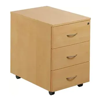 Zásuvkový kontejner SEKC - 00 kontejner pojízdný, 3-zásuvkový, deska 25 mm, centrální zámek, javor horský