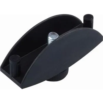 Nábytkové kování Stavěcí patka RS plastová černá (Stavěcí patka RS plastová černá)