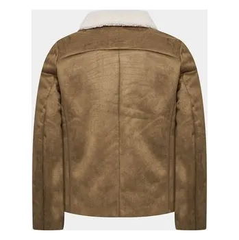 Pánská casual bunda Lindbergh Bunda z imitace kůže 30-30053A Hnědá Slim Fit S