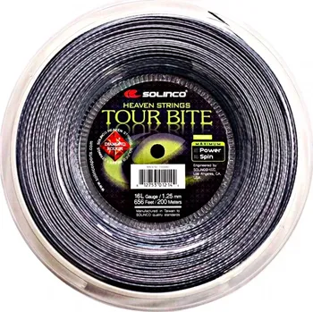 Struna na výplet tenisové rakety Tenisový výplet Solinco Tour Bite Diamond Rough (200 m) 1,30 mm