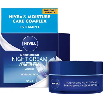 Pleťový krém Nivea Essentials Moisture Boost zvláčňující noční krém, 50 ml