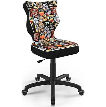 ENTELO Dětská židle Petit Black 4 pejsci