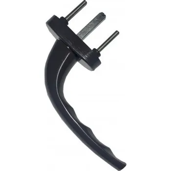 Okenní klika DAB Trade Klika okenní hliníková RONDO, oválná, trn 7/35 mm, hnědá RAL8019