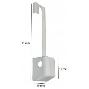 Příslušenství k oknu ROTO Krytka spodního závěsu rám E5, R071/2, bílá, pravá