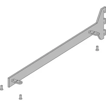 Nábytkové kování VERTIKO držák police středový 500mm spodní montáž tmavě hnědá (VERTIKO držák police středový 500mm spodní montáž tmavě hnědá)