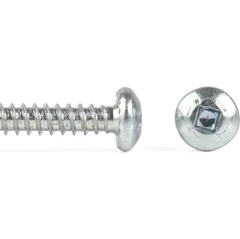 Vrut Šroub do plechu ZnB Quadrex TEX, půlkulatá hlava, DIN 7504N - 4.2x32