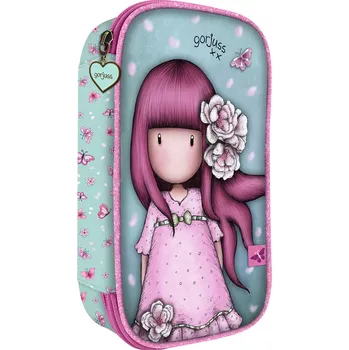 Peněženka Rozkládací vybavený penál - "Cherry Blossom" od firmy SANTORO Gorjuss (Gorjuss Sparkle & Bloom - Fold Out Filled Pencil Case - "Cherry Blossom")