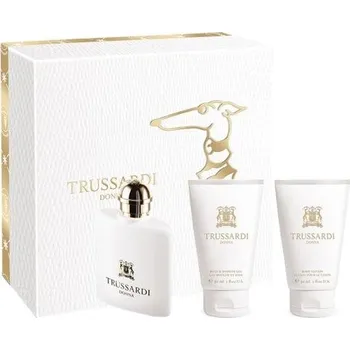 Kosmetická sada Trussardi Donna Vánoční Set - EDP 30 ml + tělové mléko 30 ml + sprchový gel 30 ml Dárková sada
