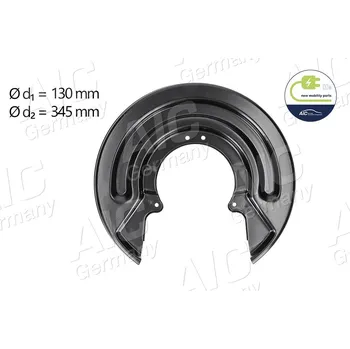 Brzdový kotouč Ochranný plech proti rozstřikování, brzdový kotouč A.I.C. 56893