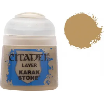 Olejová barva Citadel Layer Paint (Karak Stone) - krycí barva, béžová