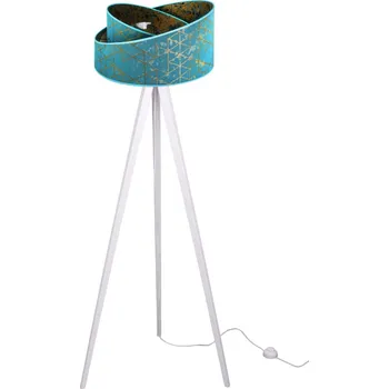 Stojací lampa Stojací lampa Werona, 1x textilní stínítko se vzorem (výběr ze 7 barev), (výběr ze 6 barev konstrukce)