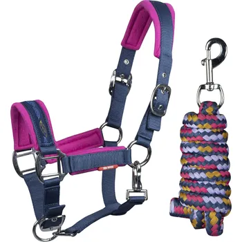 Set ohlávka a vodítko Horka Hot Pink Velikost: FULL