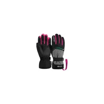 Reusch Flash GTX Junior black/black mel/pink glo rukavice černá/šedá/růžová 6,5