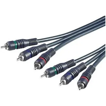 Audio kabel PremiumCord Kabel 3x CINCH-3x CINCH M/M 5m HQ