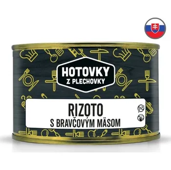 Hotové jídlo Hotovky z plechovky Rizoto s vepřovým masem v plechovce Velikost: 400 g