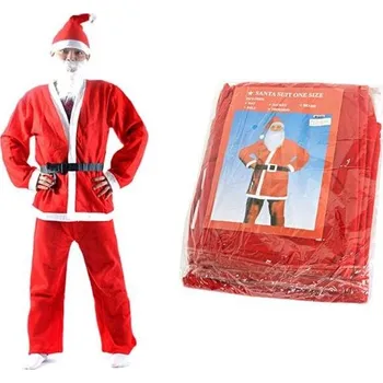 Vánoční ozdoba Vánoční kostým Santa Claus 5 dílný