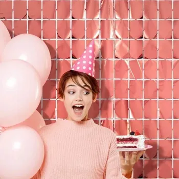 Gadget Párty závěs obdélníky - růžový