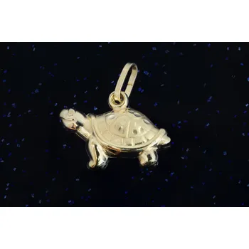 Přívěsek Zlatý přívěsek želva P099, Au 585/1000 14kt, 0,55g ( želva P099, 14kt, 0,55g)
