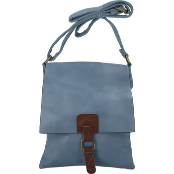 Praktická dámská koženková crossbody Ariel, světle modrá