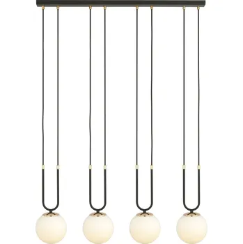 Emibig Glam závěsné svítidlo 4x10 W černá-opálová 1112/4