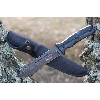 Pracovní nůž Taktický nůž Stone Wash Kandar N-495 s pouzdrem